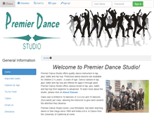 Tablet Screenshot of premierdancesd.com